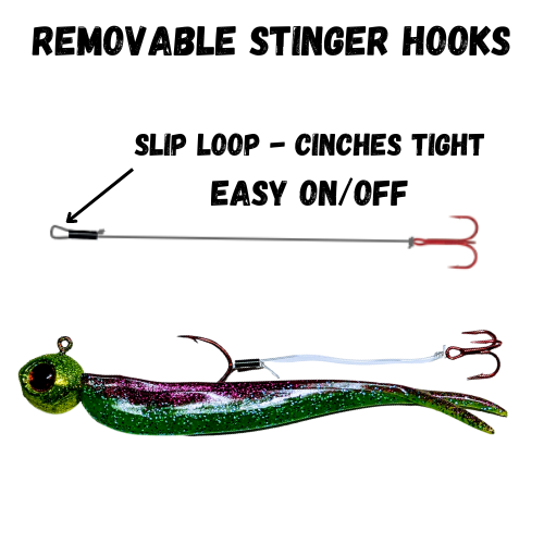 Removable Stinger Hooks | Size 10 | Red