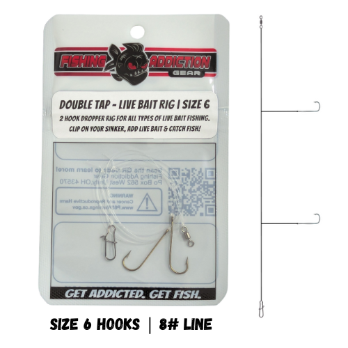 Double Tap Live Bait Rig – Fishing Addiction Gear