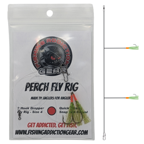 Perch Trolling Rigs Perch Fly Rigs - New Old Stock!! – Fishing Addiction Gear