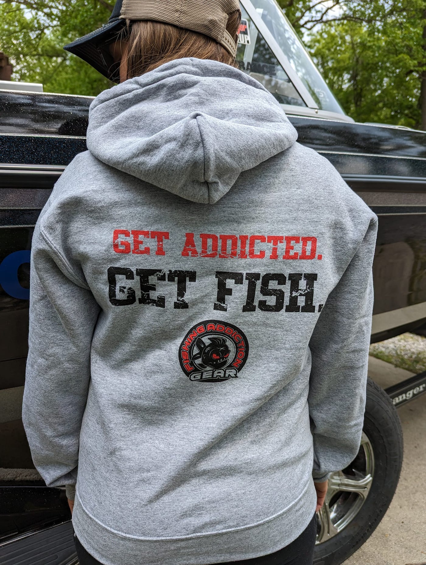 Get The Net Hooded Sweatshirt – Fishing Addiction Gear