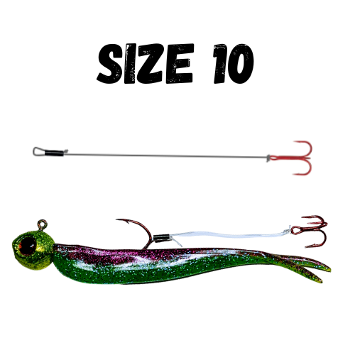 d-sting fish hook Eye-Slammer Stinger Hooks - 2.5'' | RED