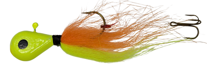 100 Teste Galleggianti Per Walleye Jig 3/8 Oz – Foam Floating Jig – Viola Arancione Giallo – Amo Taglia 1