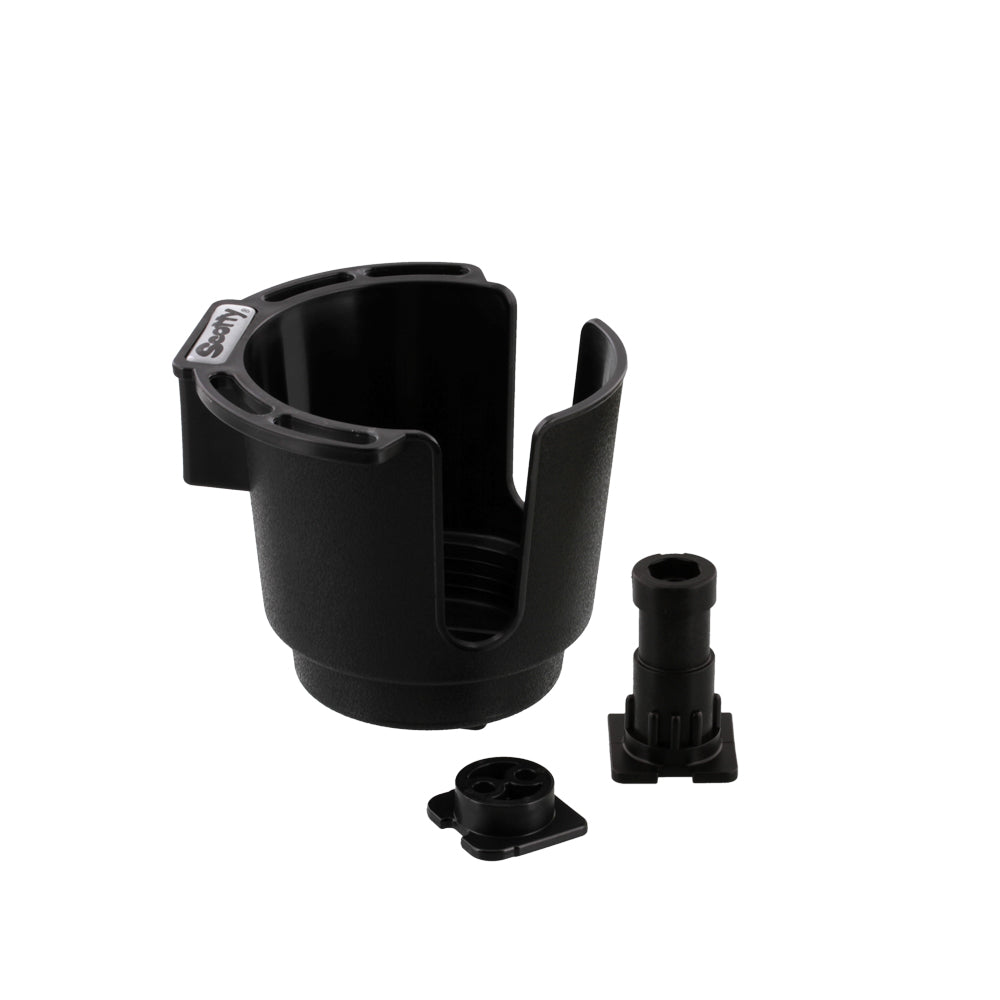 Scotty Cup Holder with Bulkhead/Gunnel Mount Black