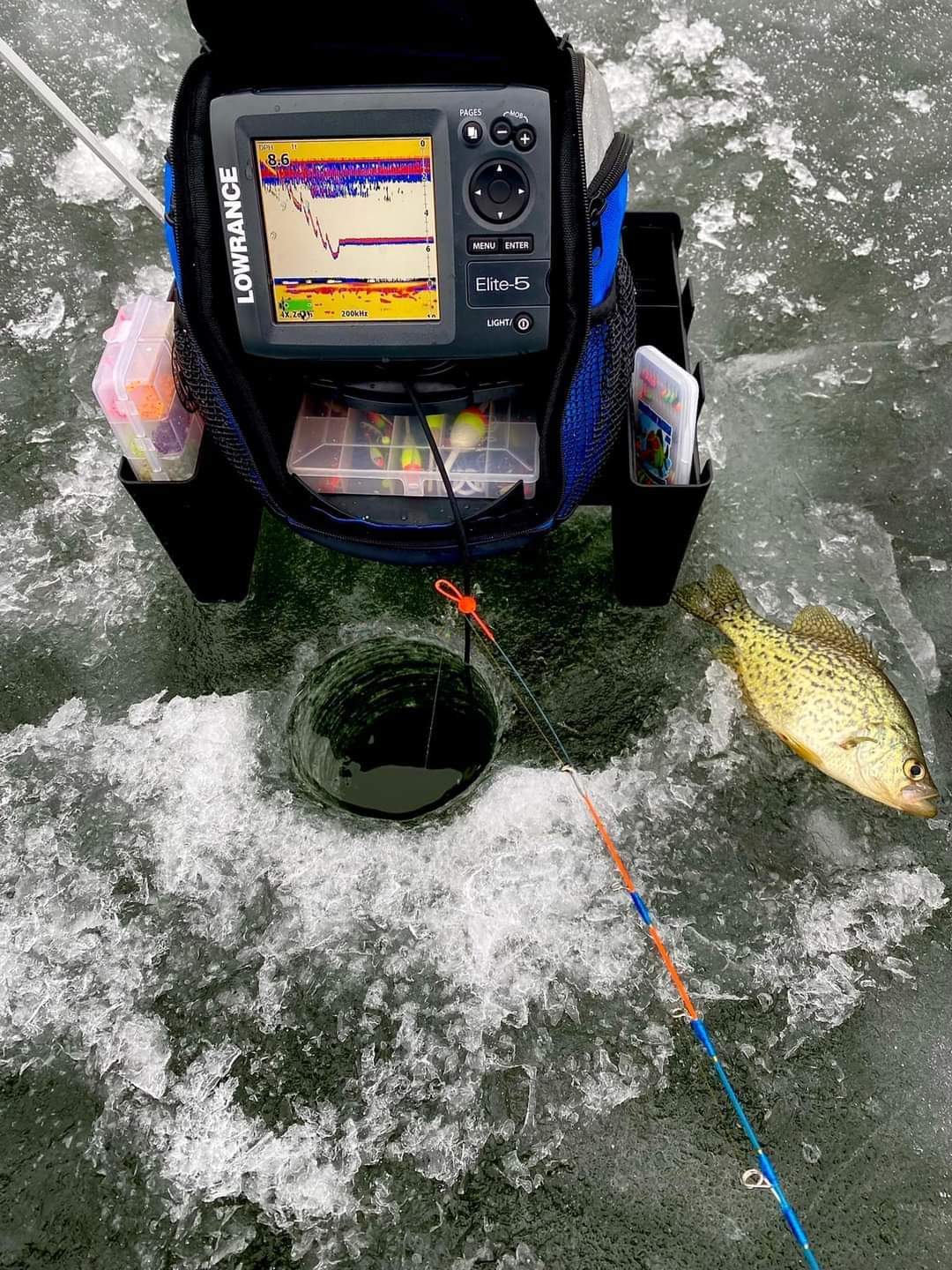 Ice selling fishing fish finder