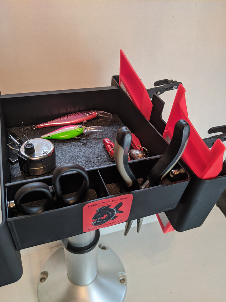 2 Caddy Modified Seat Base Version- Holds Church Tackle and many more! – Fishing Addiction Gear