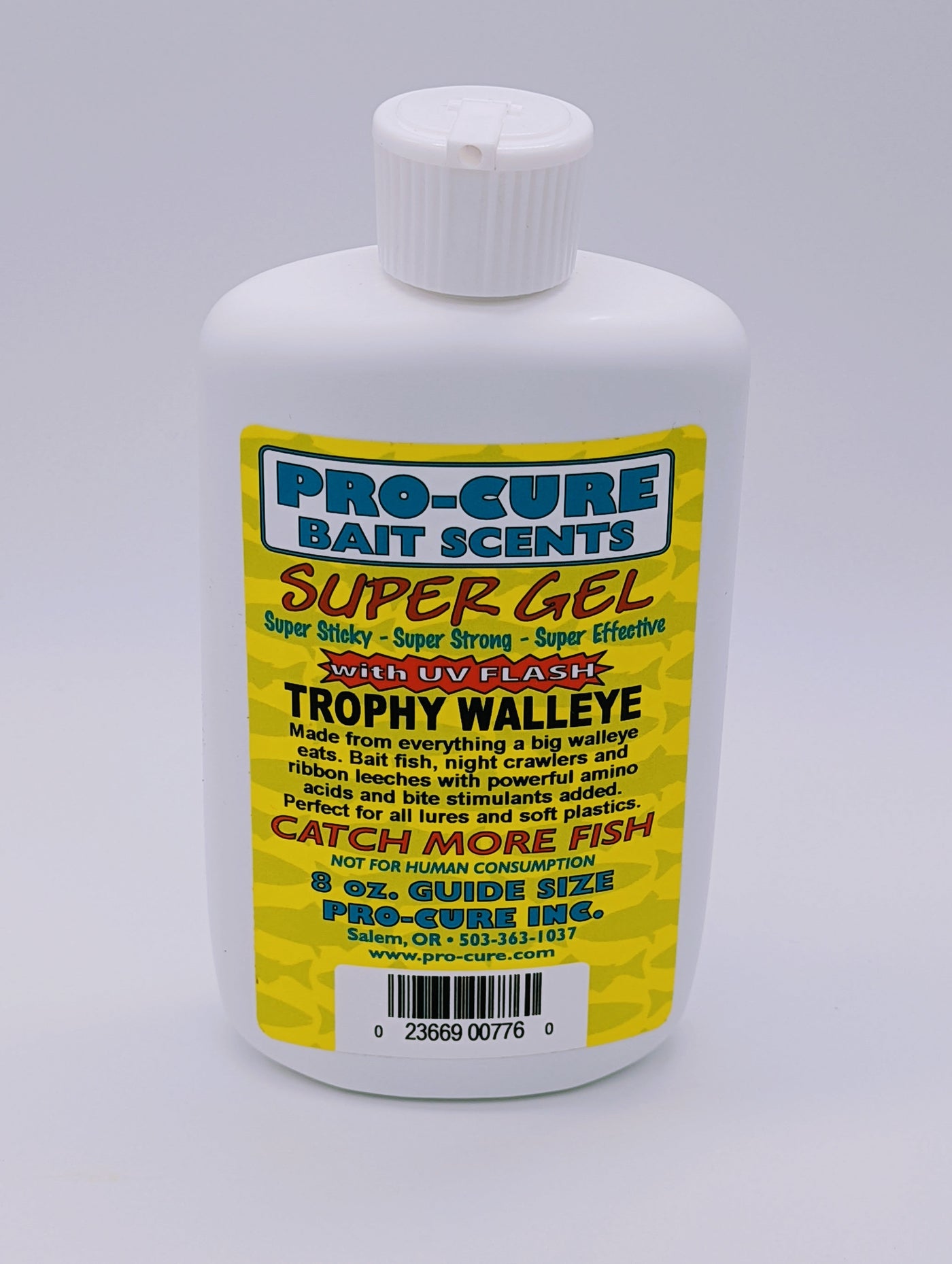 fish lure scent for walleye Pro-Cure Trophy Walleye Super Gel, 8 Ounce