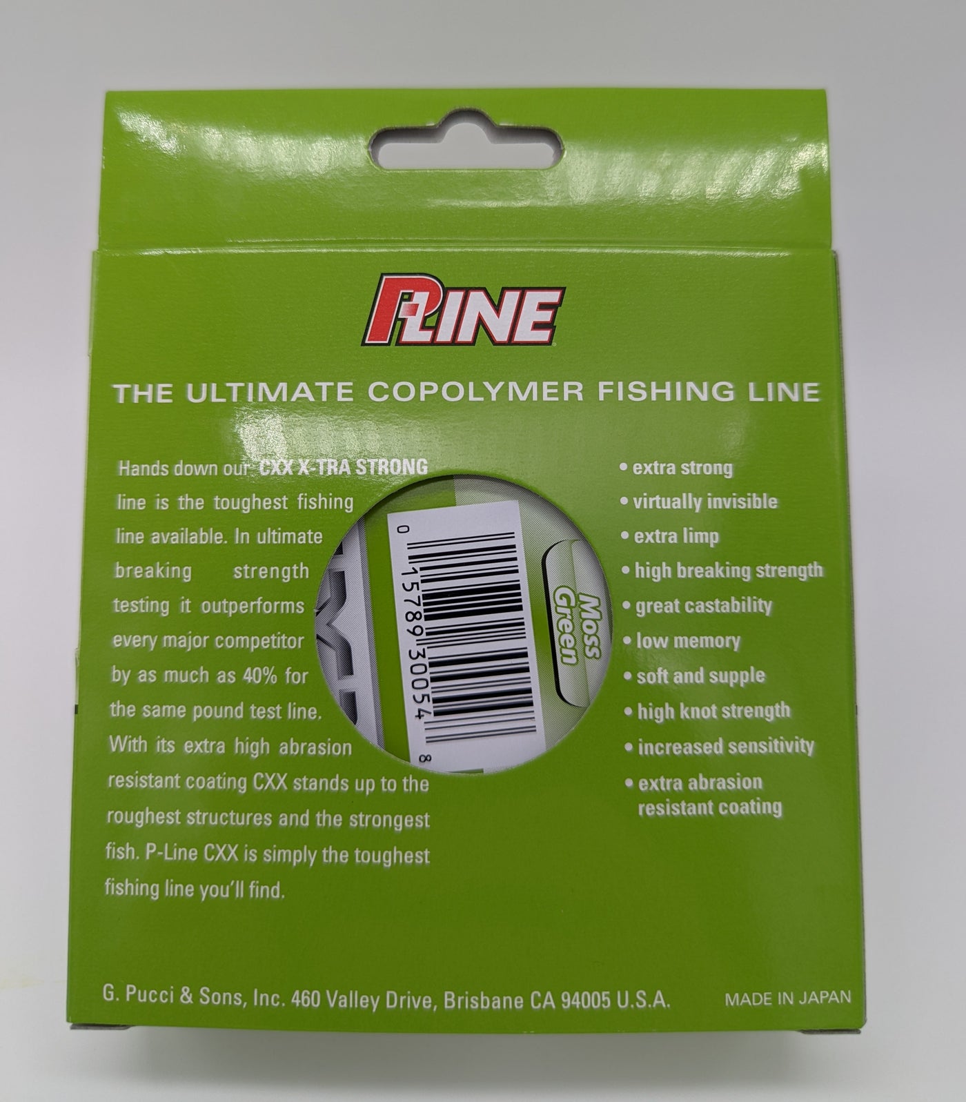 P-Line CXX Xtra Strong Moss Green – Fishing Addiction Gear