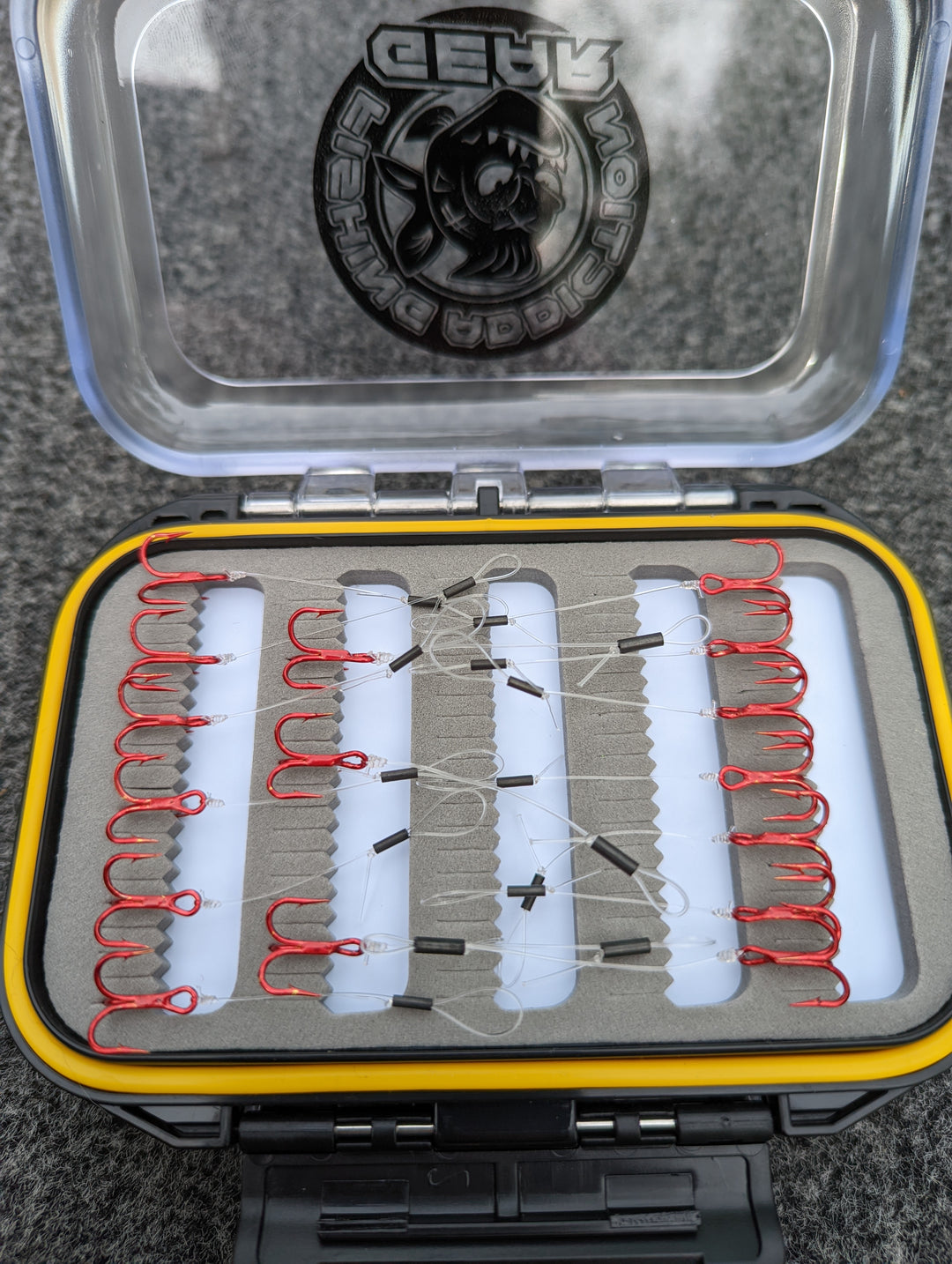 booger box fishing Deluxe Jig and Stinger Hook Storage Box – Fishing Addiction Gear